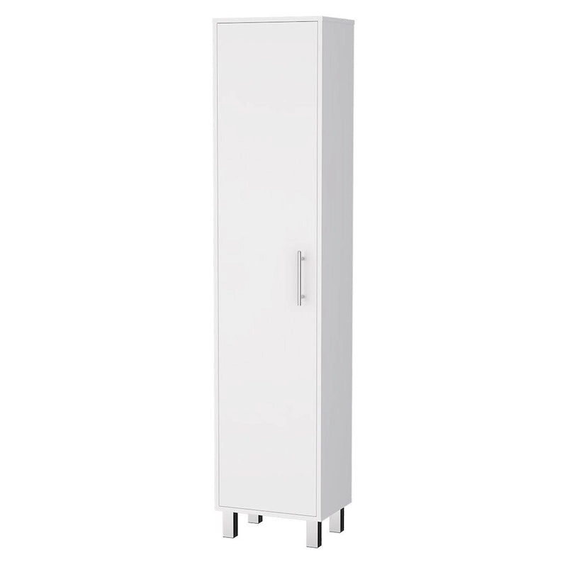 Storage Cabinet Buccan, Five Shelves, White Finish,High quality and durable