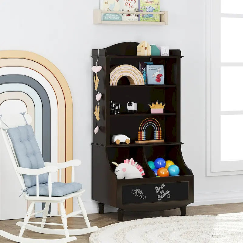 COSTARS Kids Bookshelf and Toy Storage Open Bookshelf and Toy Organizer Cabinet