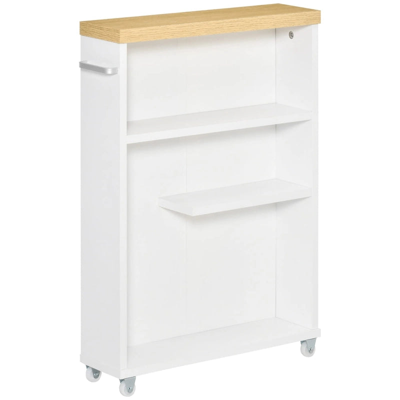 Bathroom Cabinet with Wheels Storage Organizer