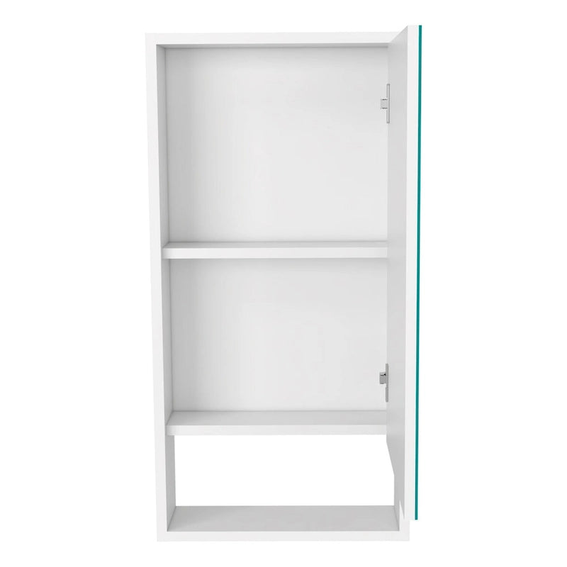 Medicine Cabinet Irvine, One External Shelf, White Finish,High quality and durable
