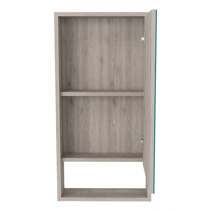 Medicine Cabinet Irvine, One External Shelf, White Finish,High quality and durable