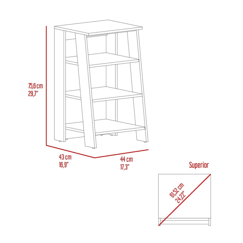 Colyn Linen Cabinet, Four Shelves, Vertical, Light Oak / WhiteHigh quality and durable