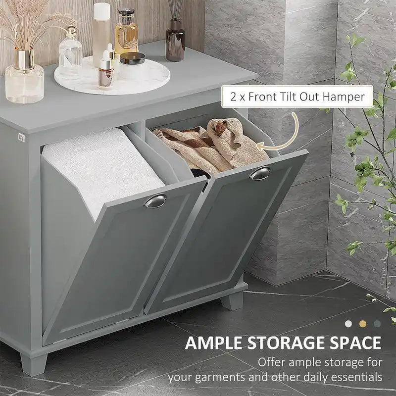 Tilt-Out Laundry Sorter Cabinet