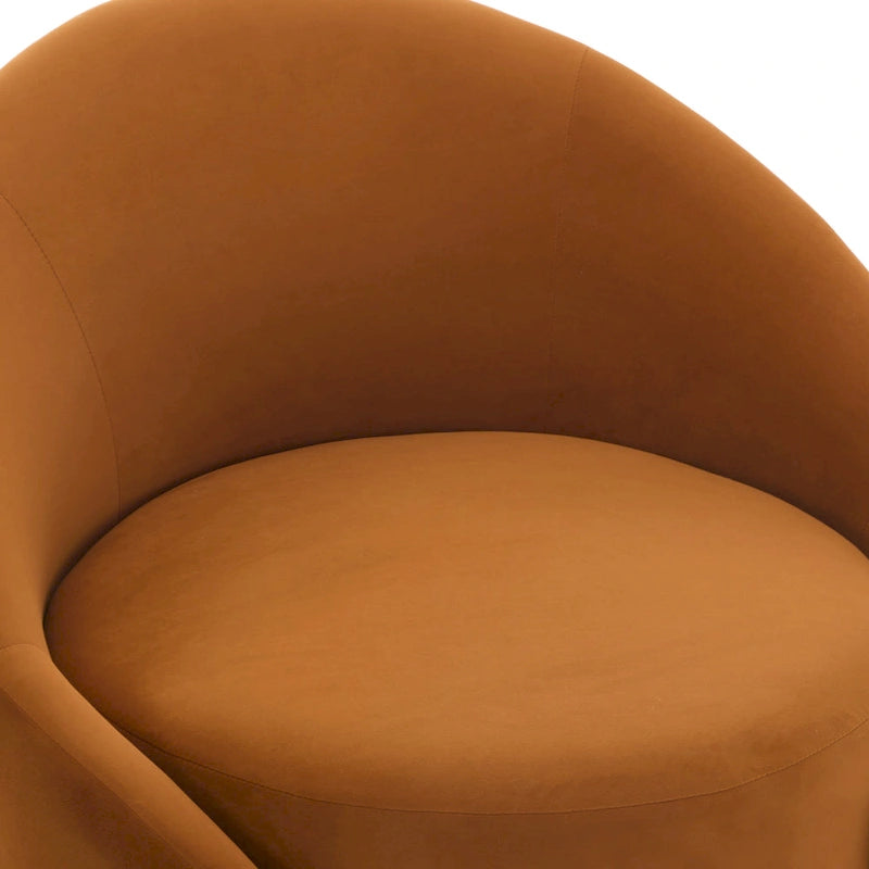 35 Wide Upholstered Swivel Accent Barrel Chairs (Set of 2)