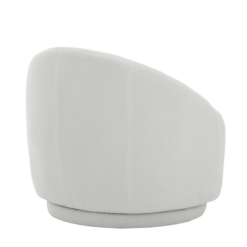 35 Wide Upholstered Swivel Accent Barrel Chairs (Set of 2)