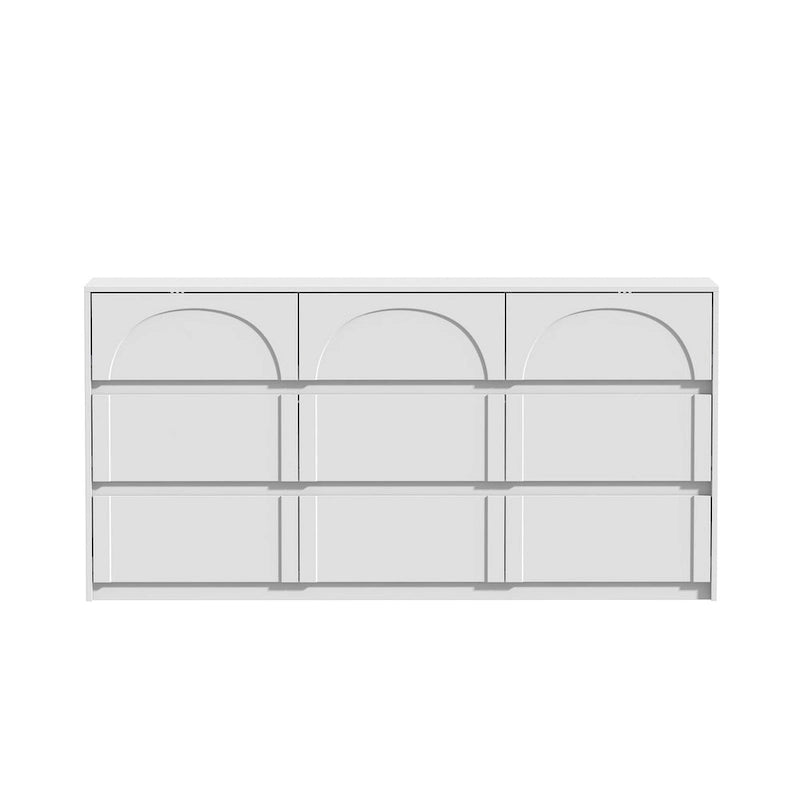 Versatile White Storage Unit - Perfect for Bedroom, Kitchen, and Living Room Use