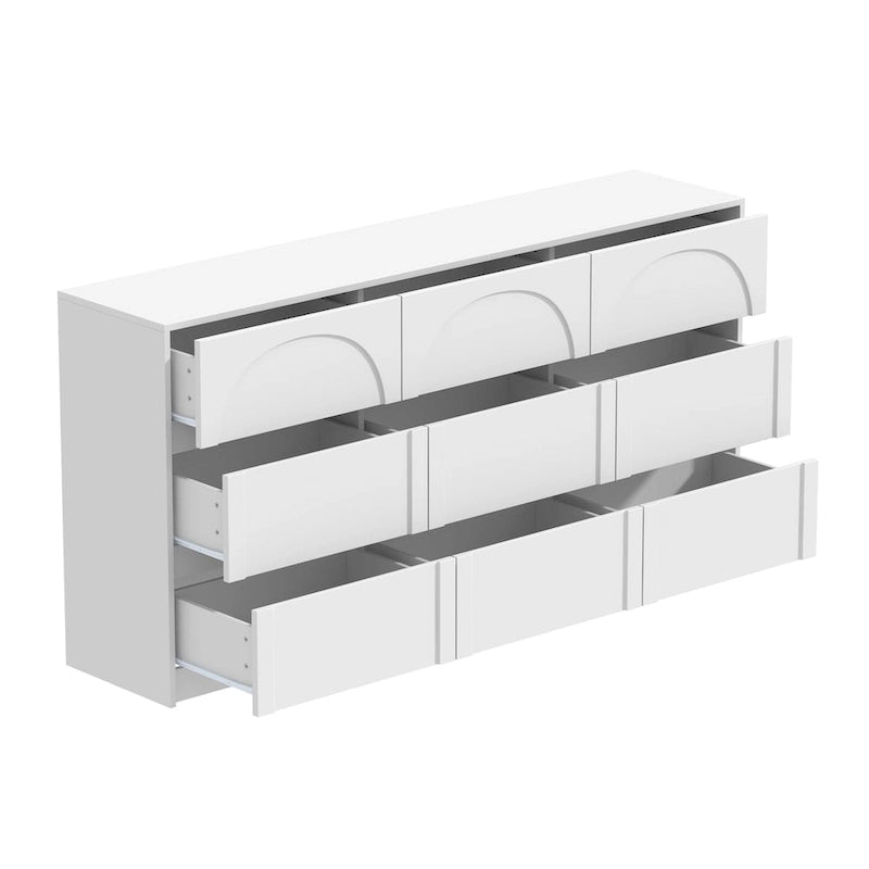 Versatile White Storage Unit - Perfect for Bedroom, Kitchen, and Living Room Use