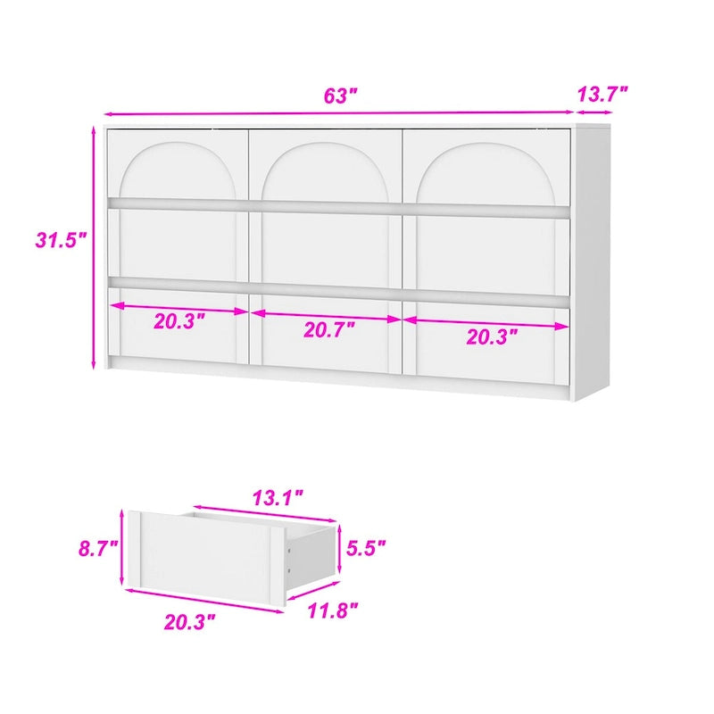 Versatile White Storage Unit - Perfect for Bedroom, Kitchen, and Living Room Use