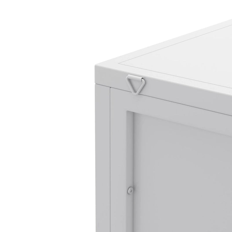 22.25 Floor Coner Cabinet, Three Tiers with Tempered Glass Doors and Storage Shelves for Bathroom, Living Room and Bedroom