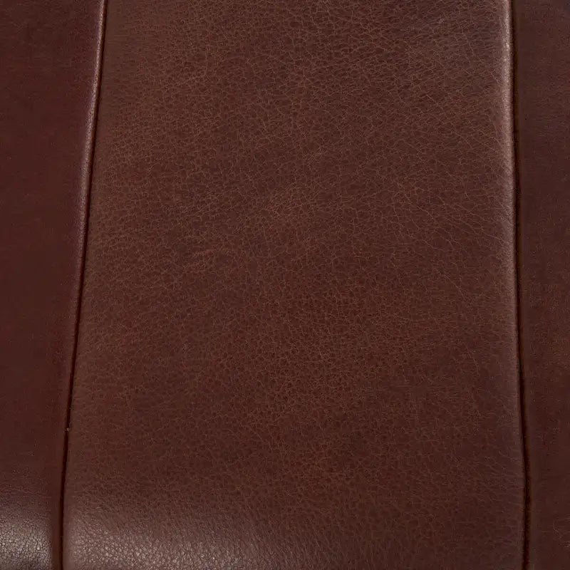 Leather Upholstered Home Bench with Wooden Legs - Brown - Roche River Decor